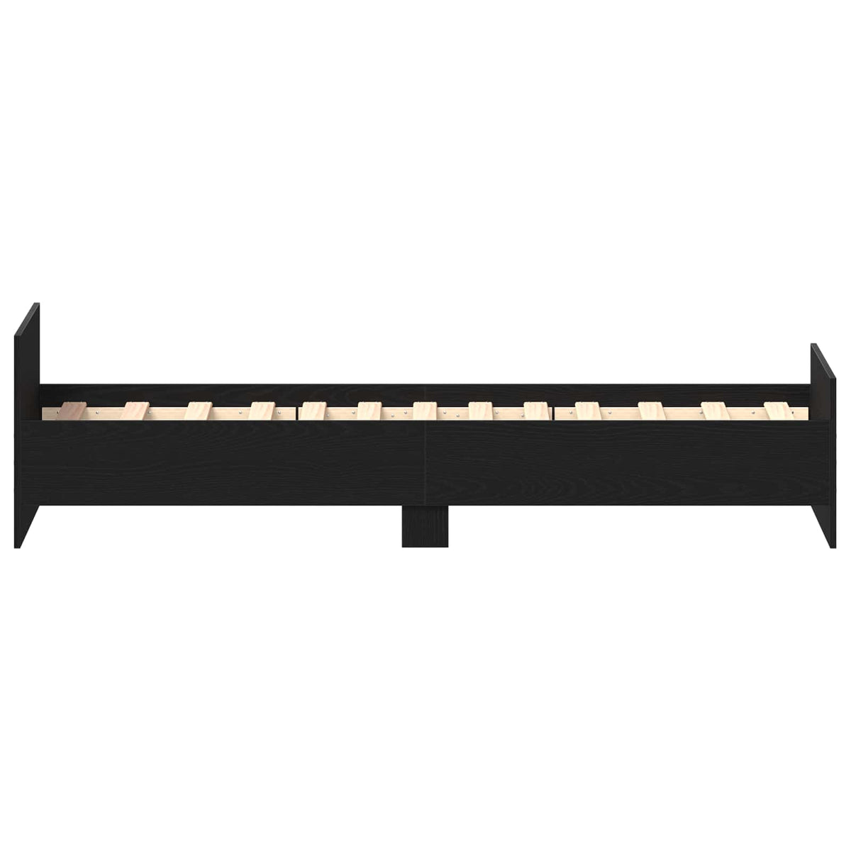 Bettrahmen Schwarze Eiche 80 x 200 cm Holzwerkstoff