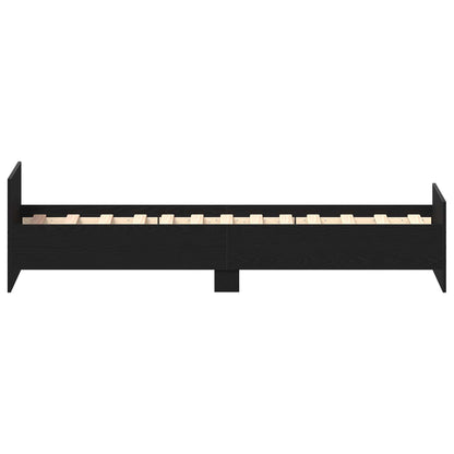 Bettrahmen Schwarze Eiche 80 x 200 cm Holzwerkstoff
