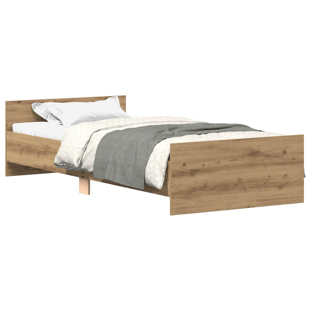 Bettrahmen Artisan-Eiche 80 x 200 cm Holzwerkstoff