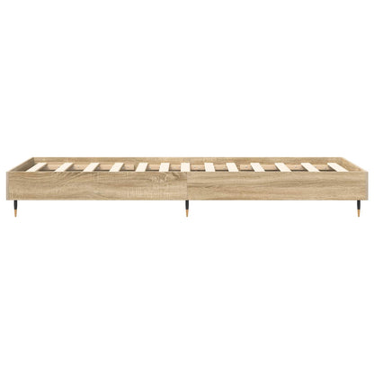 Bettrahmen Sonoma-Eiche 80 x 200 cm Holzwerkstoff