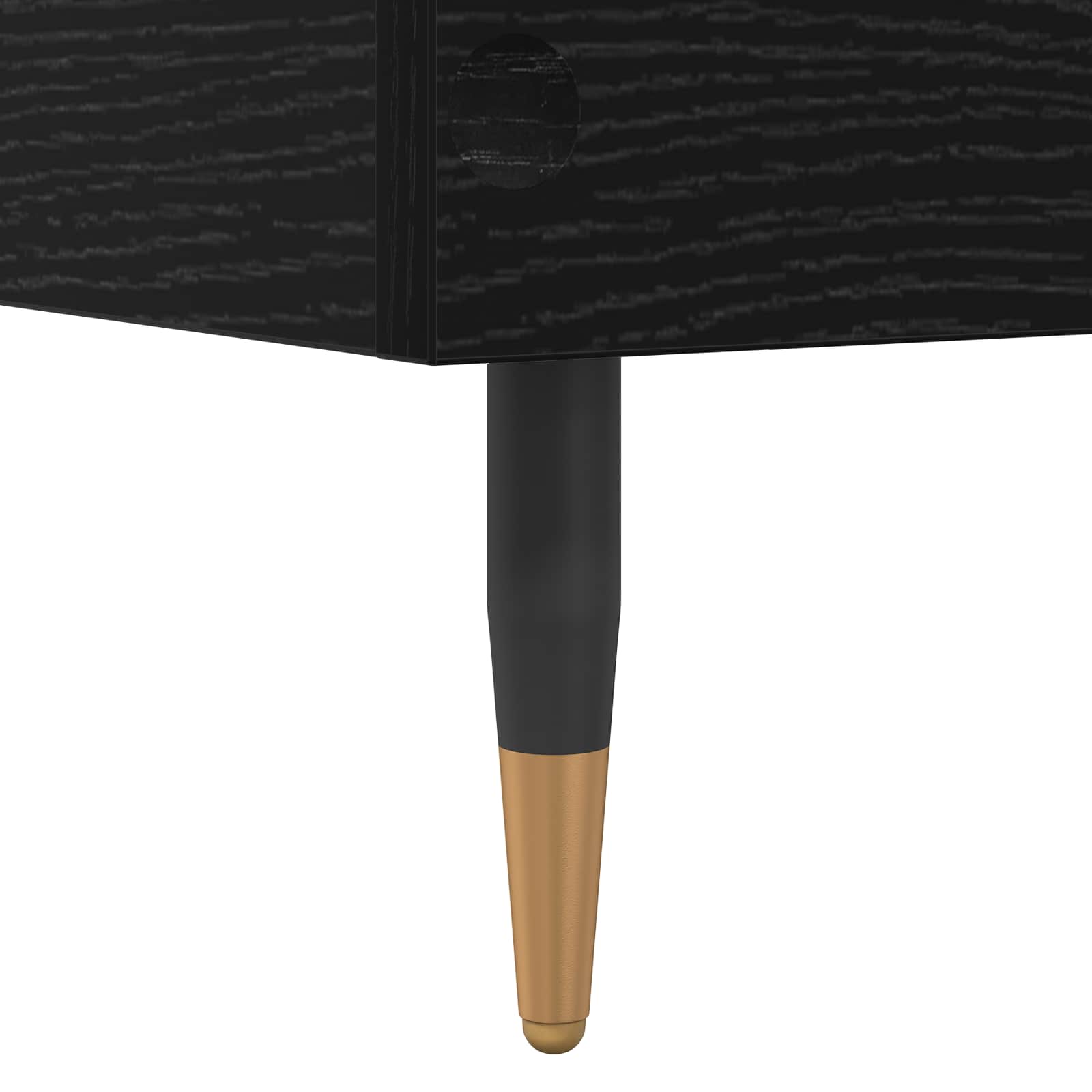 Bettrahmen Schwarze Eiche 80 x 200 cm Holzwerkstoff