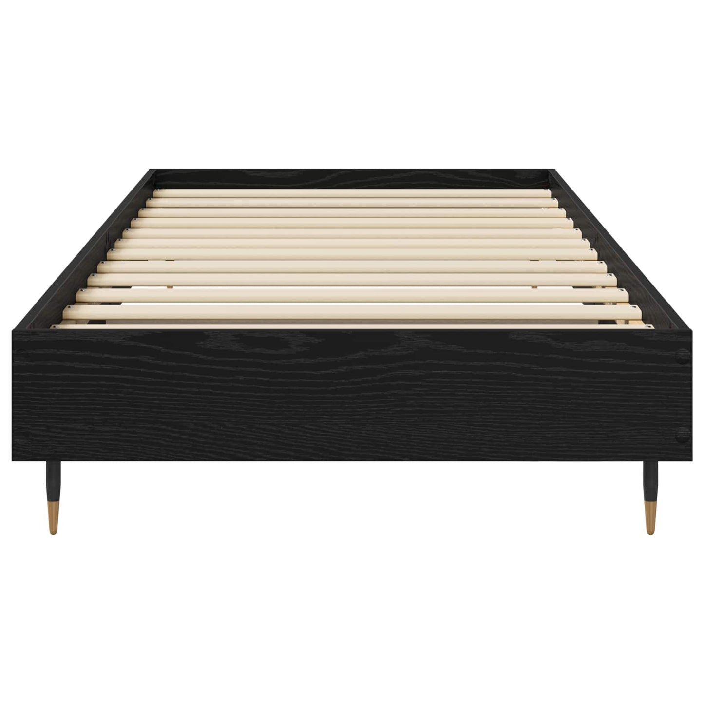 Bettrahmen Schwarze Eiche 80 x 200 cm Holzwerkstoff