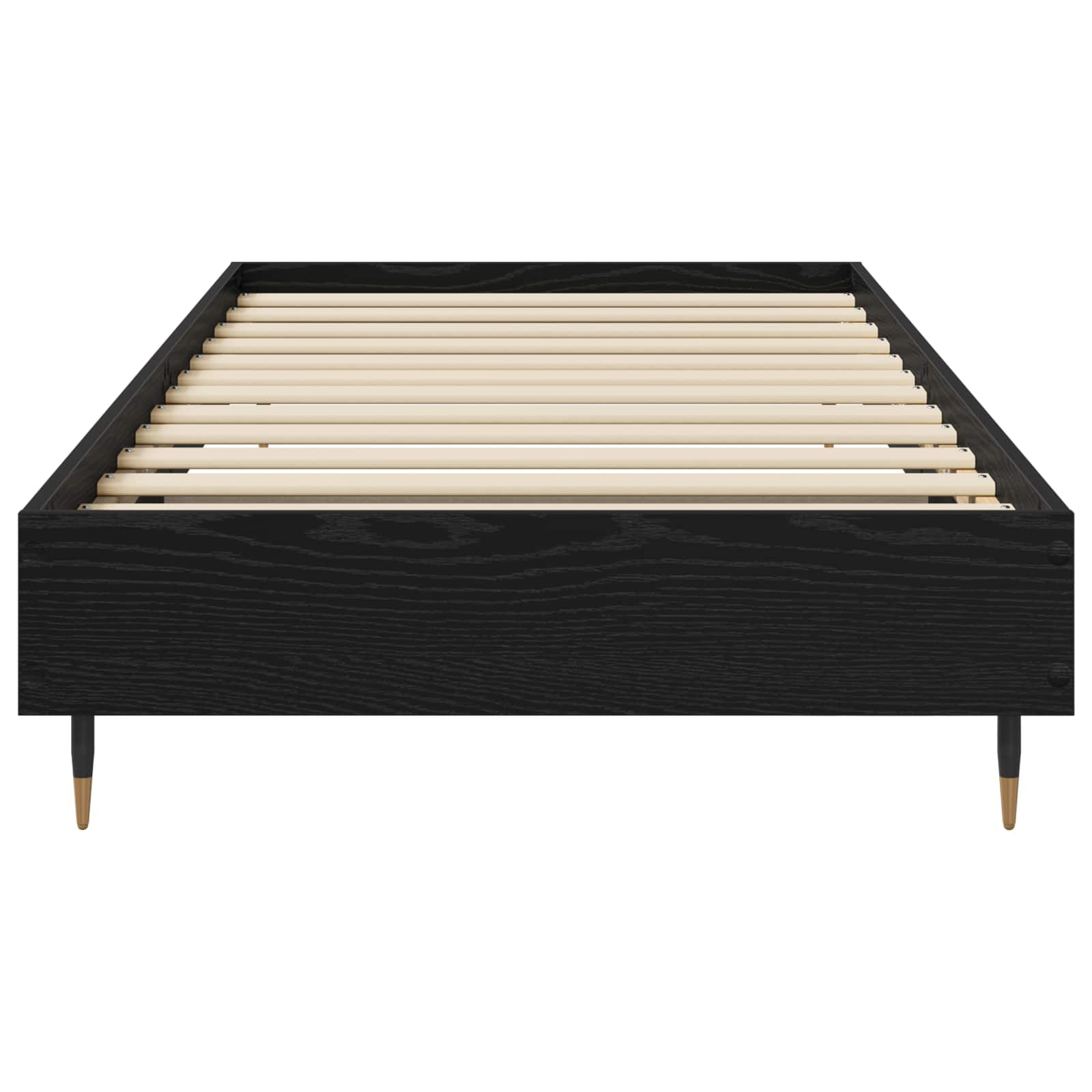 Bettrahmen Schwarze Eiche 80 x 200 cm Holzwerkstoff