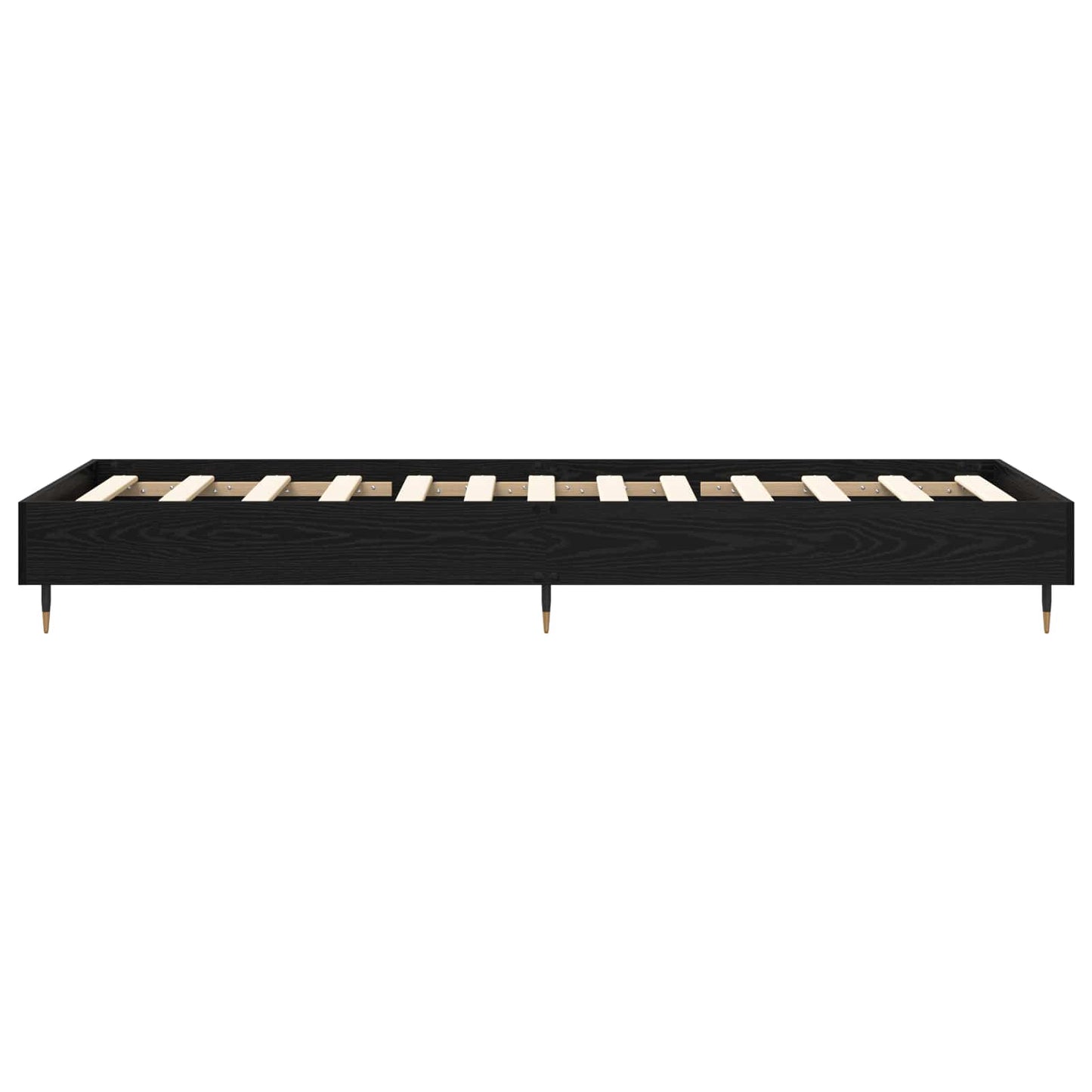 Bettrahmen Schwarze Eiche 80 x 200 cm Holzwerkstoff
