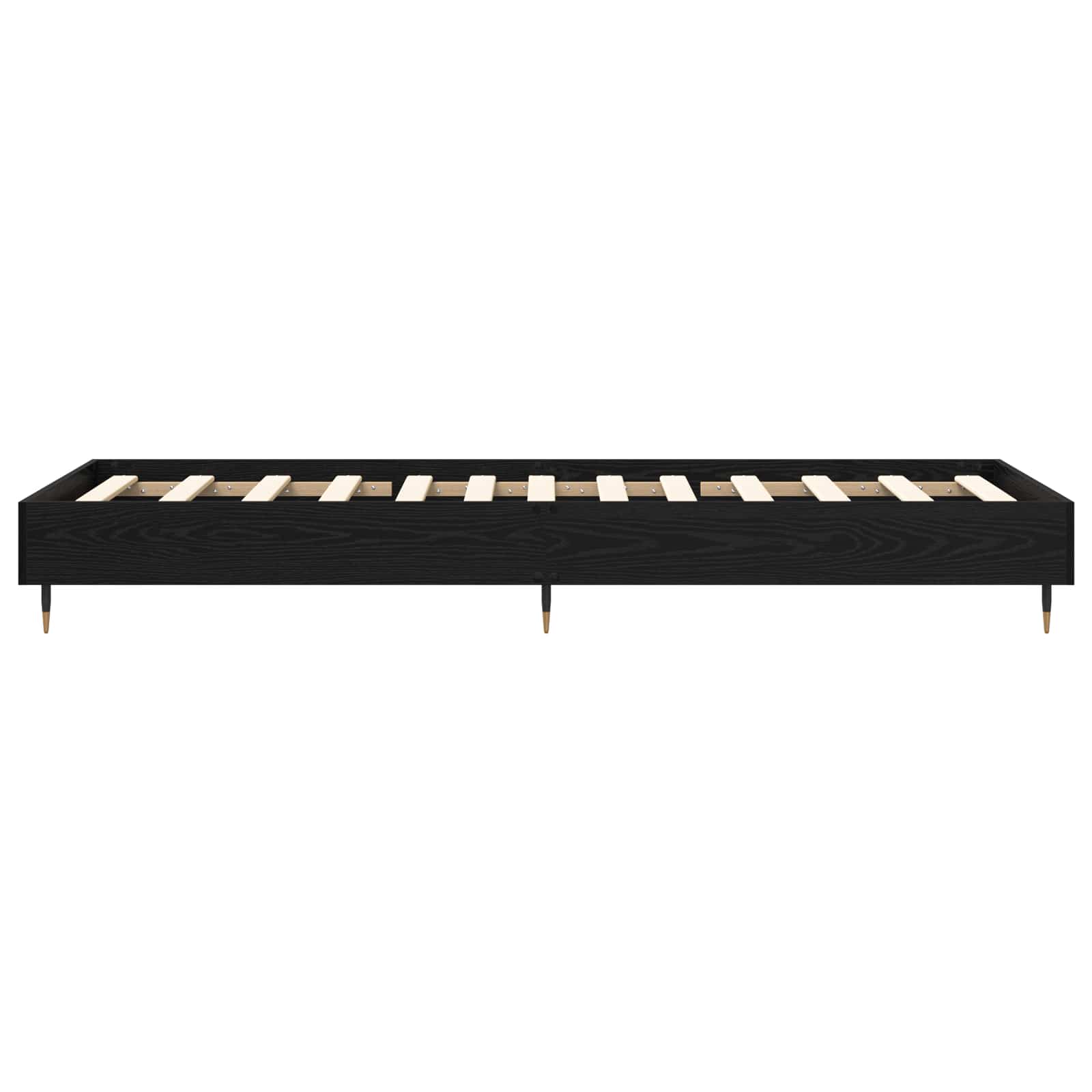 Bettrahmen Schwarze Eiche 80 x 200 cm Holzwerkstoff