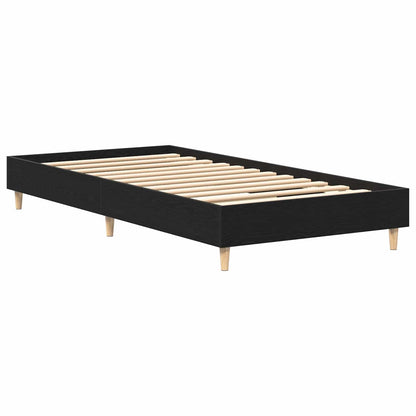 Bettrahmen Schwarz Eichen-Optik 80 x 200 cm Holzwerkstoff