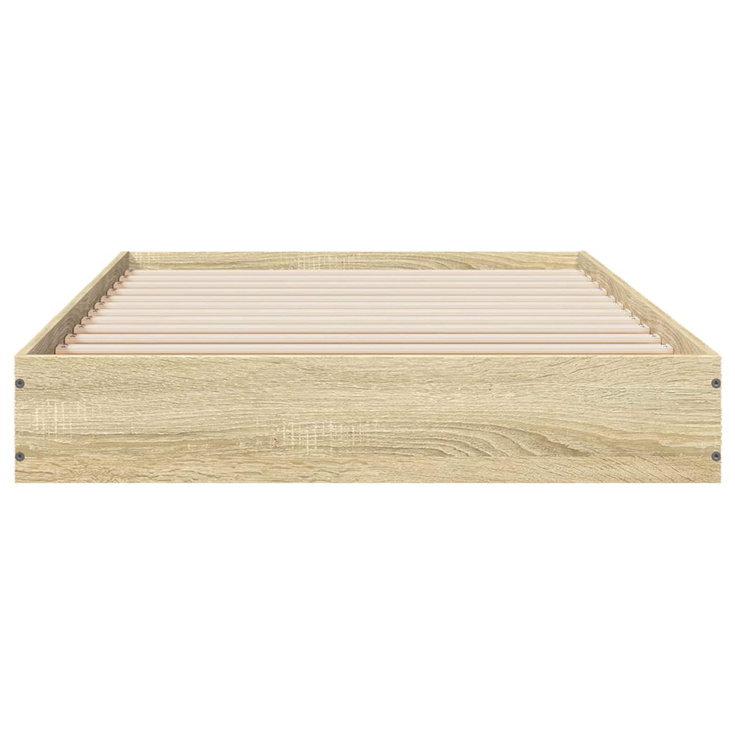 Bodenbettgestell Sonoma-Eiche 80 x 200 cm Holzwerkstoff