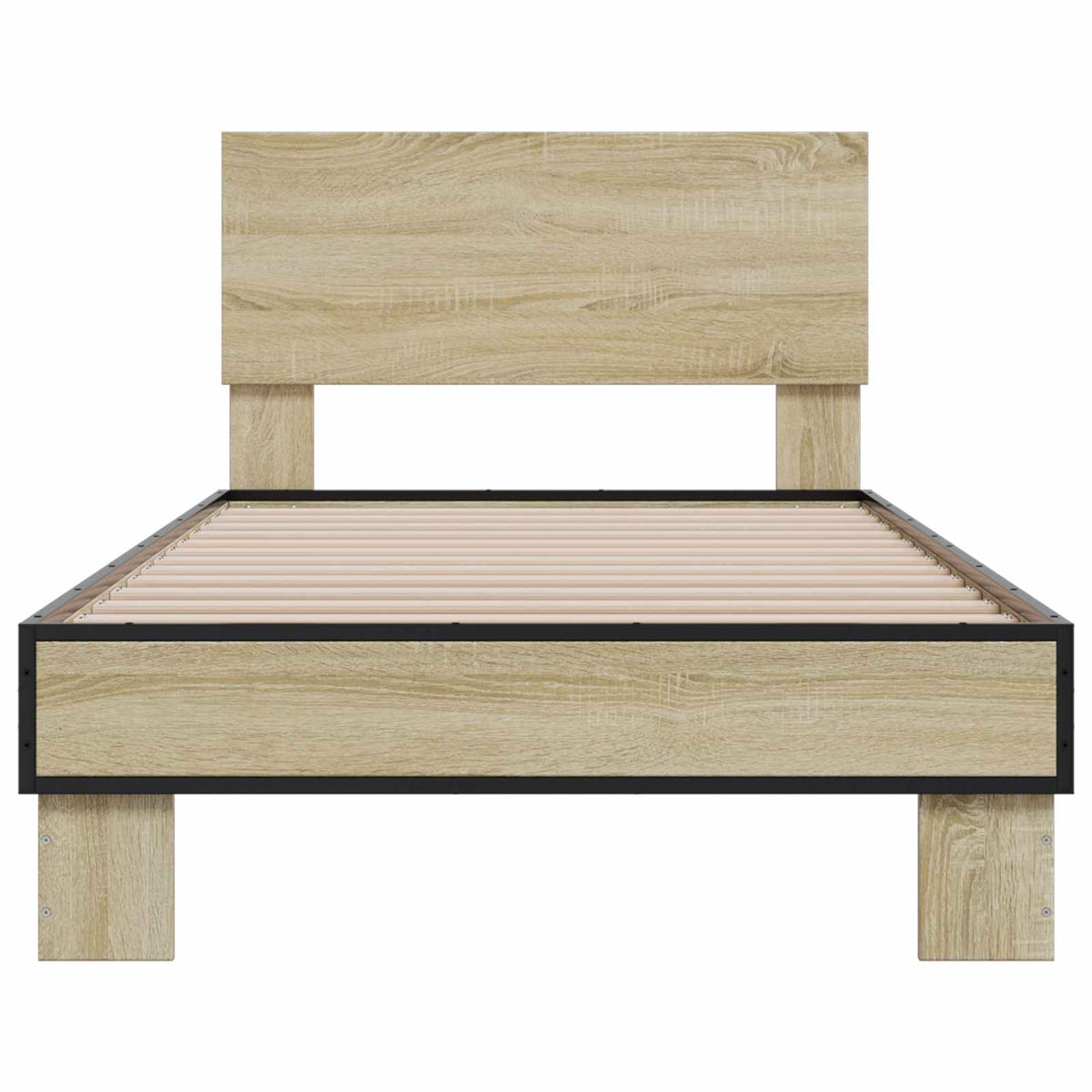 Bettgestell mit Kopfteil Sonoma-Eiche 80 x 200 cm Holzwerkstoff