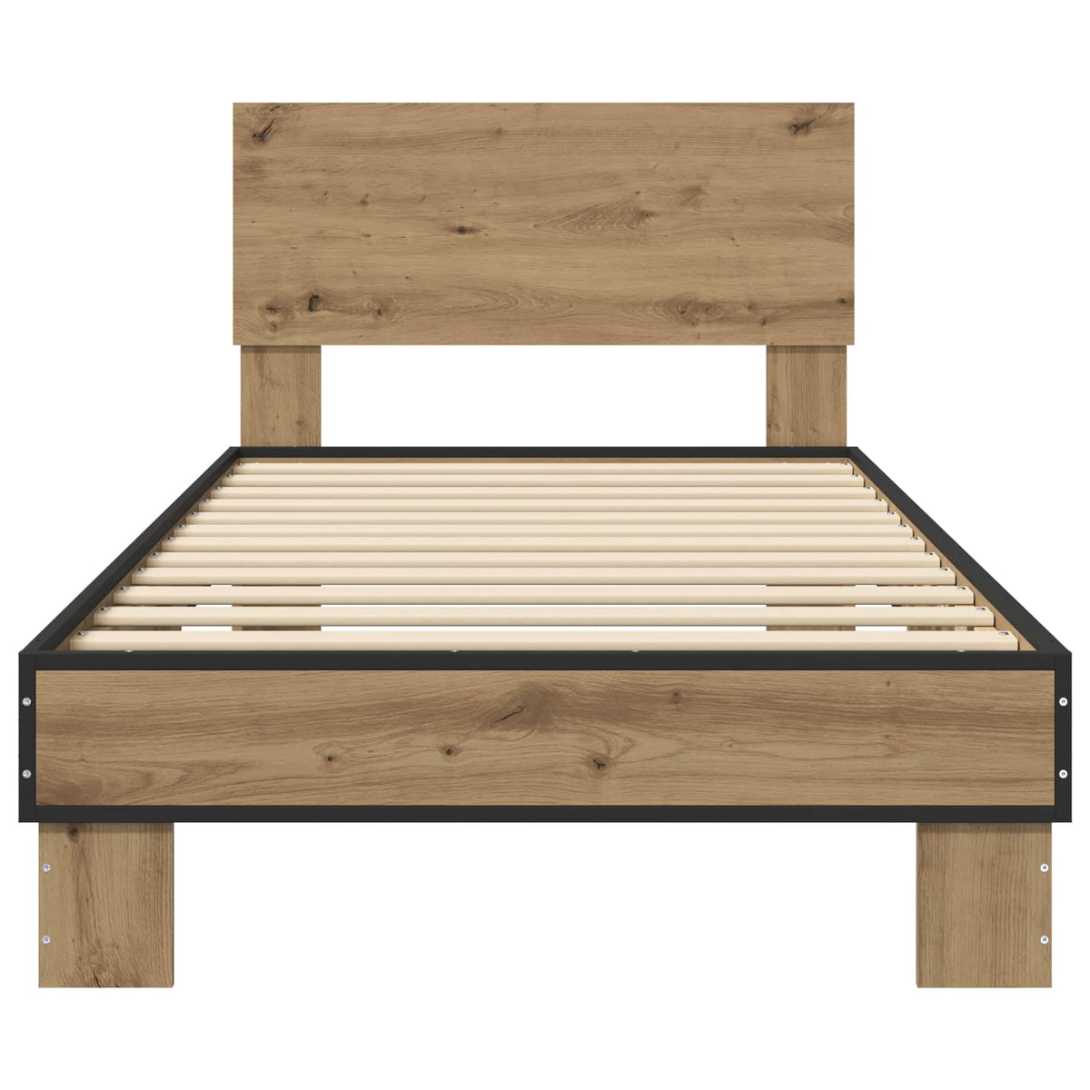 Bettgestell mit Kopfteil Artisan-Eiche 80 x 200 cm