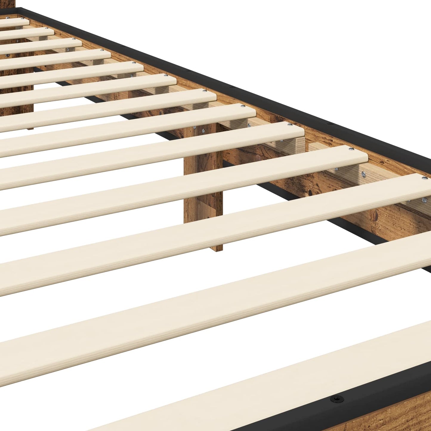 Bettgestell mit Kopfteil Altholz 80 x 200 cm Holzwerkstoff