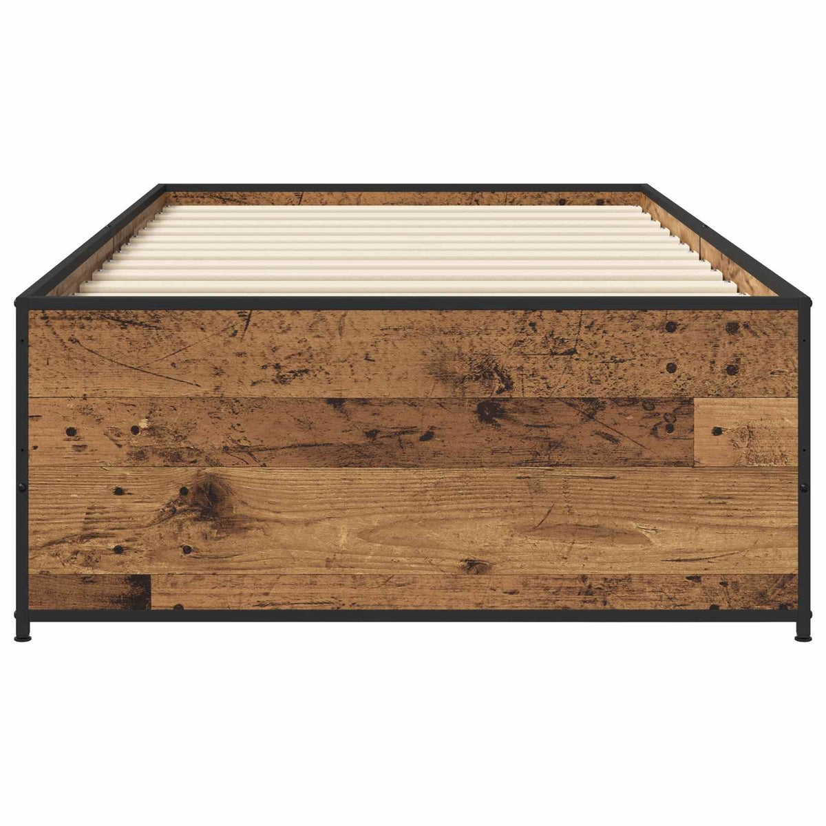 Bettrahmen Altholz 80 x 200 cm Holzwerkstoff
