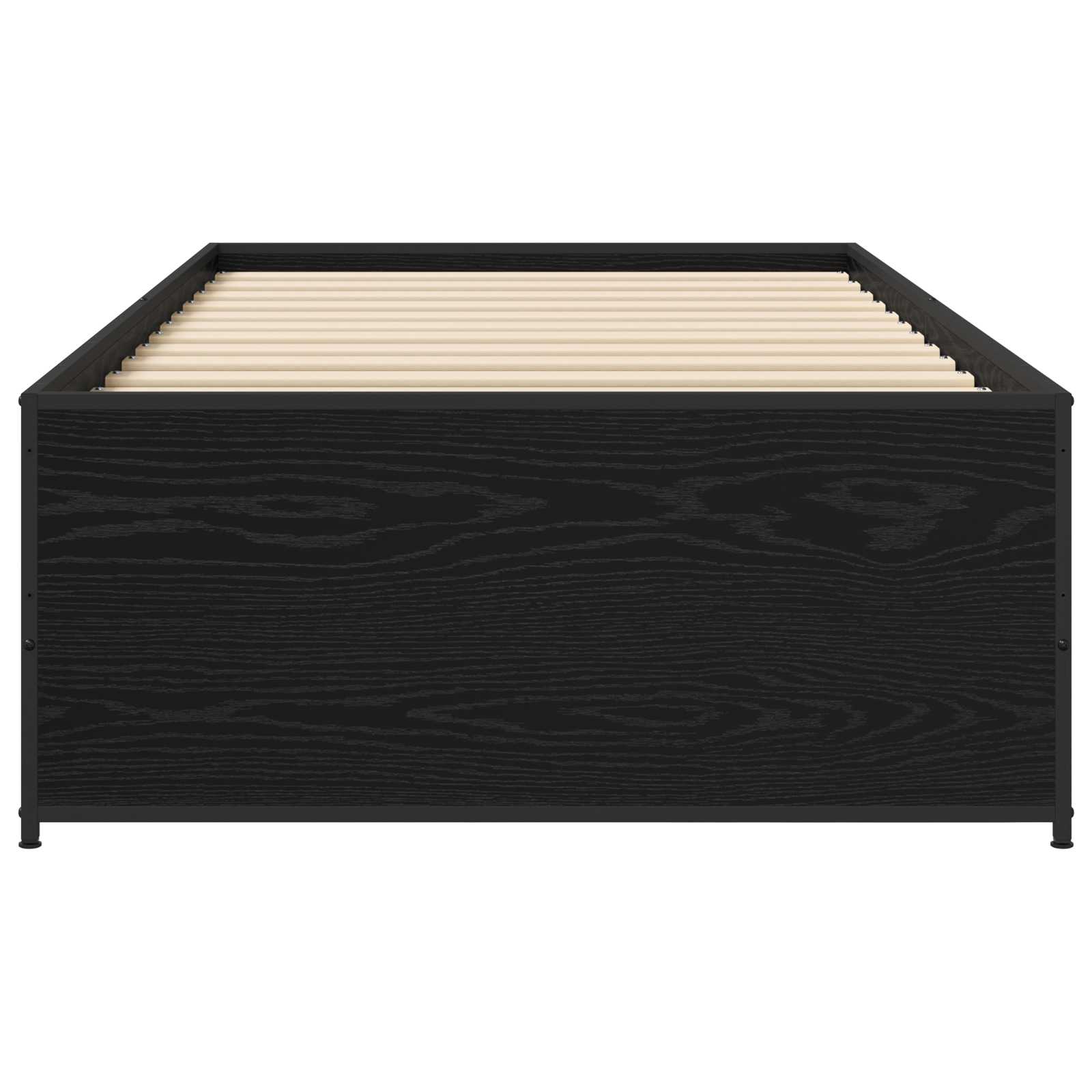 Bettrahmen Schwarze Eiche 80 x 200 cm Holzwerkstoff
