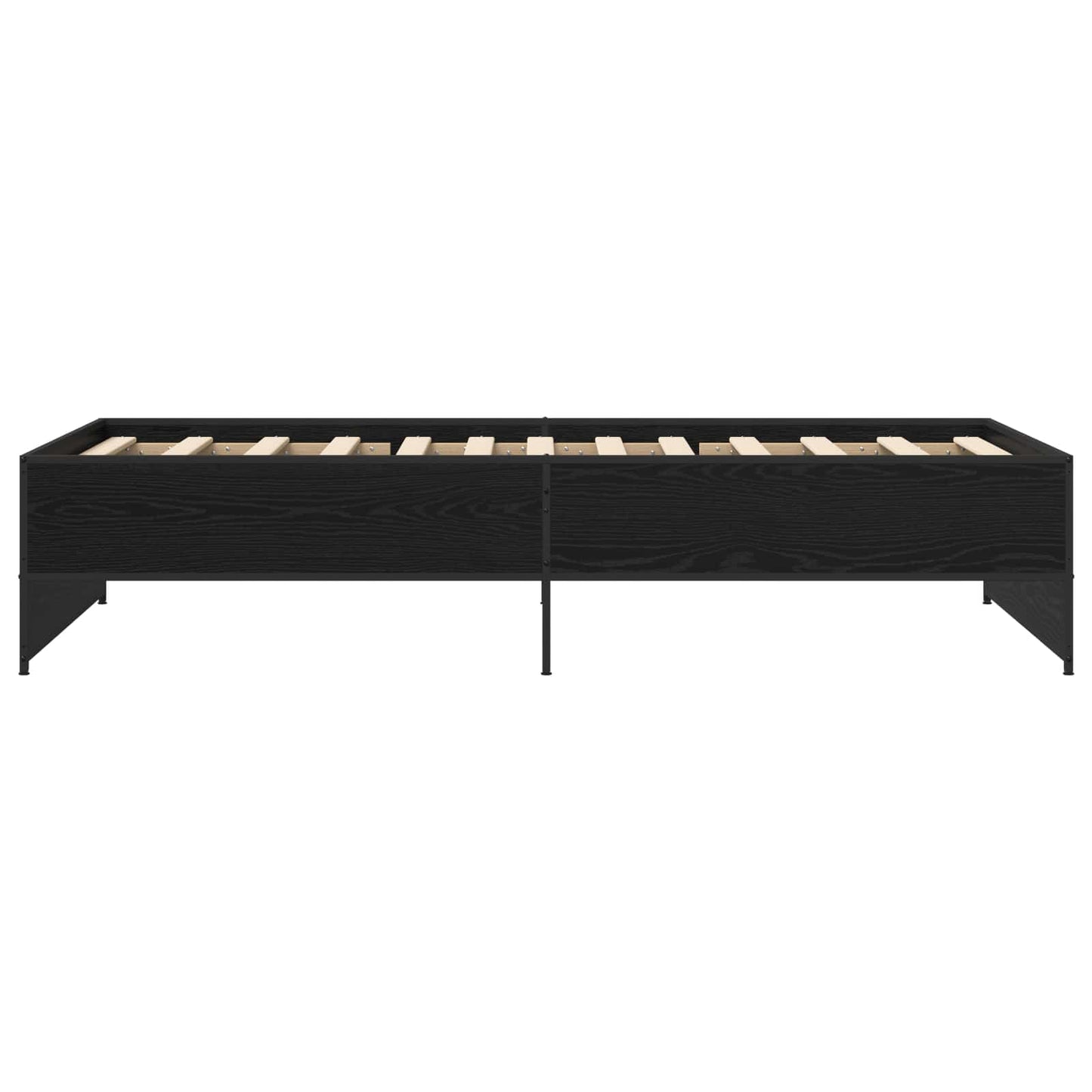 Bettrahmen Schwarze Eiche 80 x 200 cm Holzwerkstoff