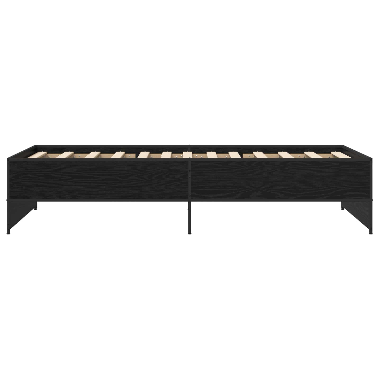 Bettrahmen Schwarze Eiche 80 x 200 cm Holzwerkstoff