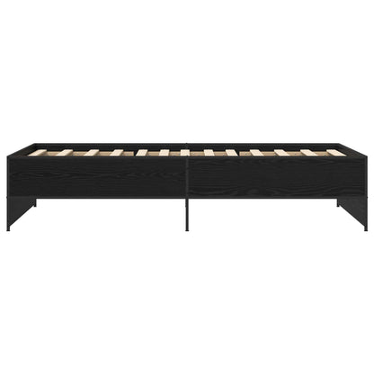 Bettrahmen Schwarze Eiche 80 x 200 cm Holzwerkstoff