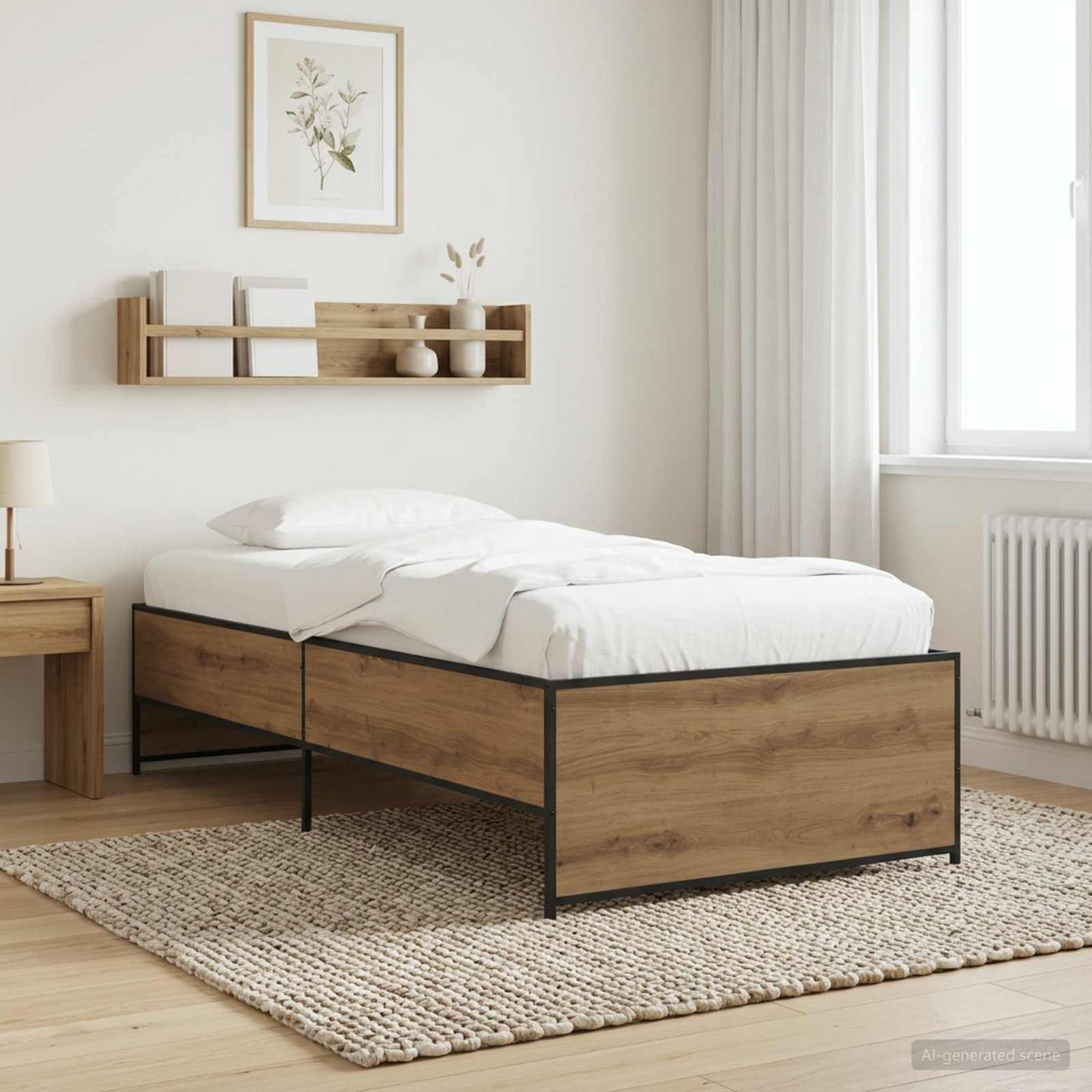 Bettrahmen Artisan-Eiche 80 x 200 cm Holzwerkstoff