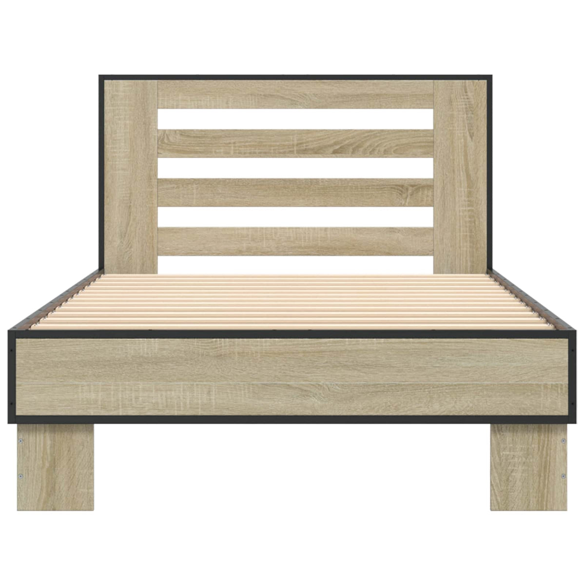 Bettgestell mit Kopfteil Sonoma-Eiche 80 x 200 cm Holzwerkstoff