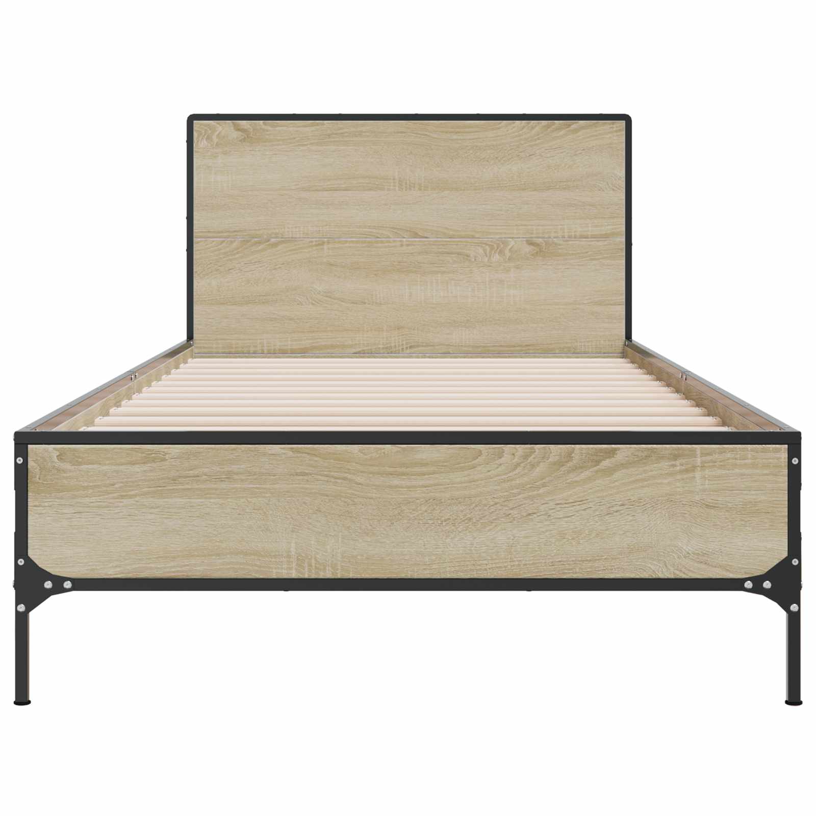 Bettgestell mit Kopfteil Sonoma-Eiche 80 x 200 cm Holzwerkstoff
