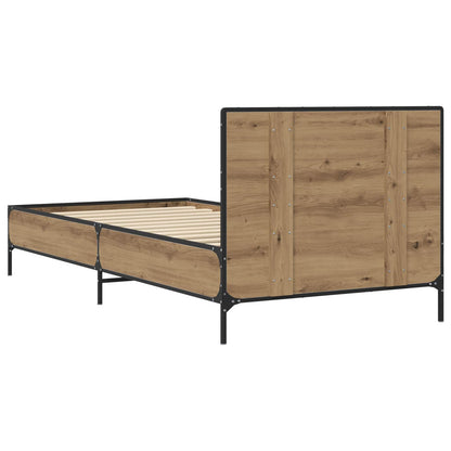 Bettgestell mit Kopfteil Artisan-Eiche 80 x 200 cm