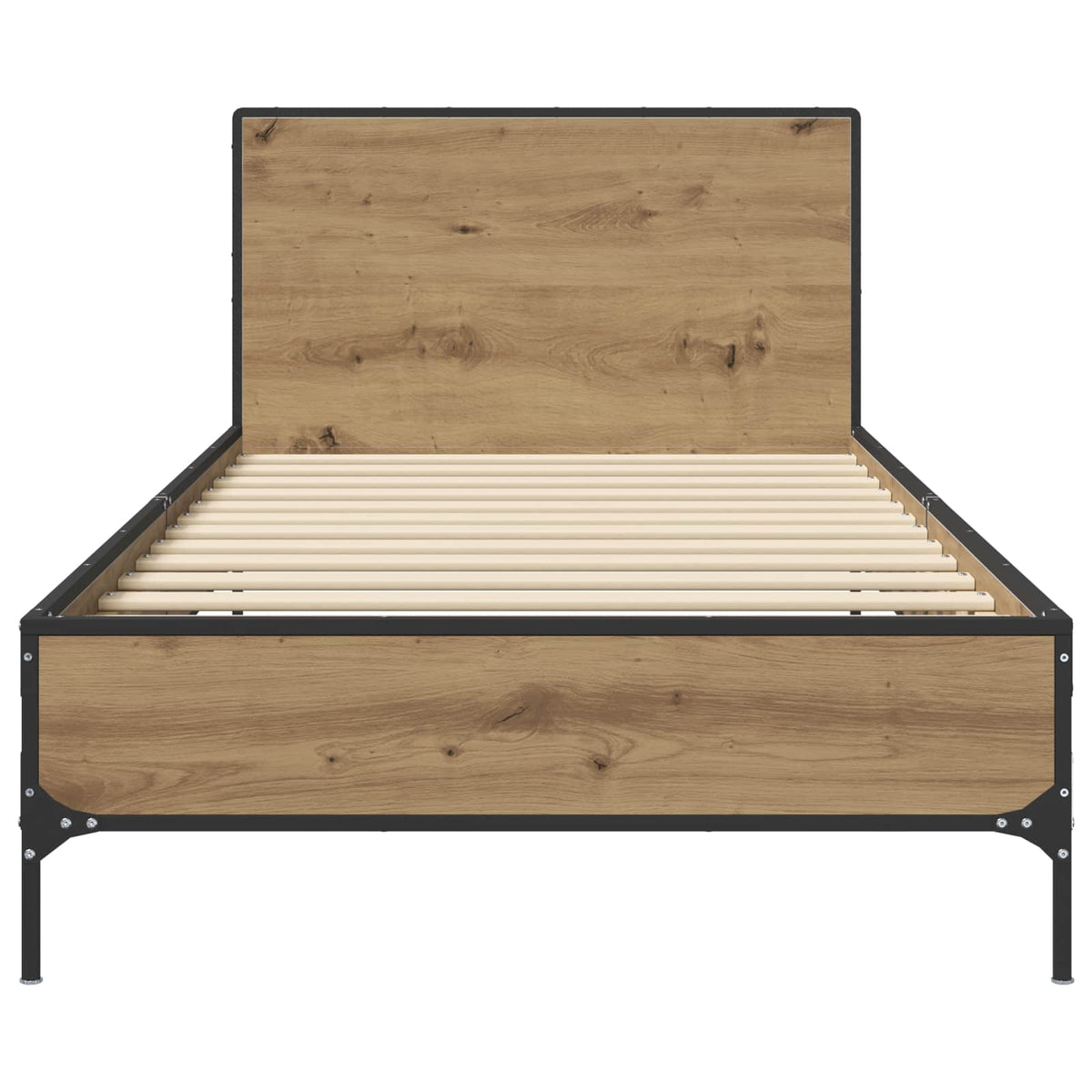 Bettgestell mit Kopfteil Artisan-Eiche 80 x 200 cm
