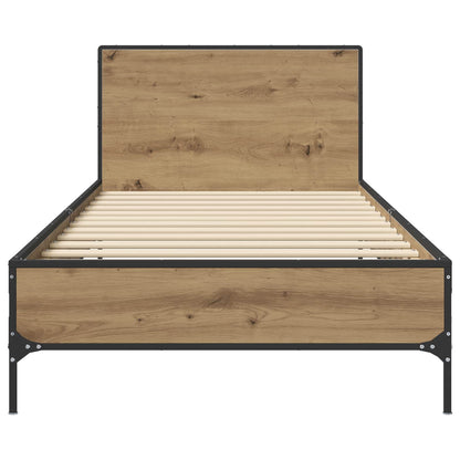 Bettgestell mit Kopfteil Artisan-Eiche 80 x 200 cm