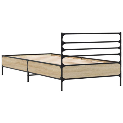 Bettrahmen Sonoma-Eiche 80 x 200 cm Holzwerkstoff