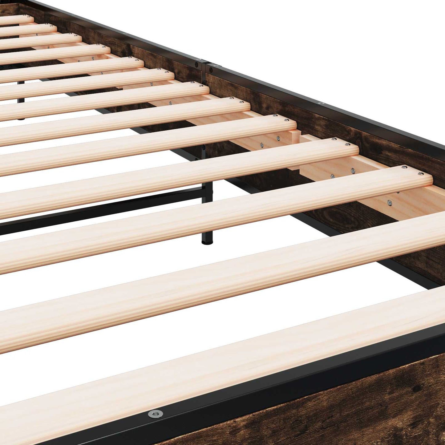 Bettrahmen Geräucherte Eiche 80 x 200 cm Holzwerkstoff