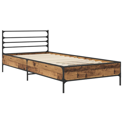Bettrahmen Altholz 80 x 200 cm Holzwerkstoff