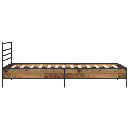 Bettrahmen Altholz 80 x 200 cm Holzwerkstoff
