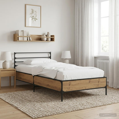 Bettrahmen Artisan-Eiche 80 x 200 cm Holzwerkstoff