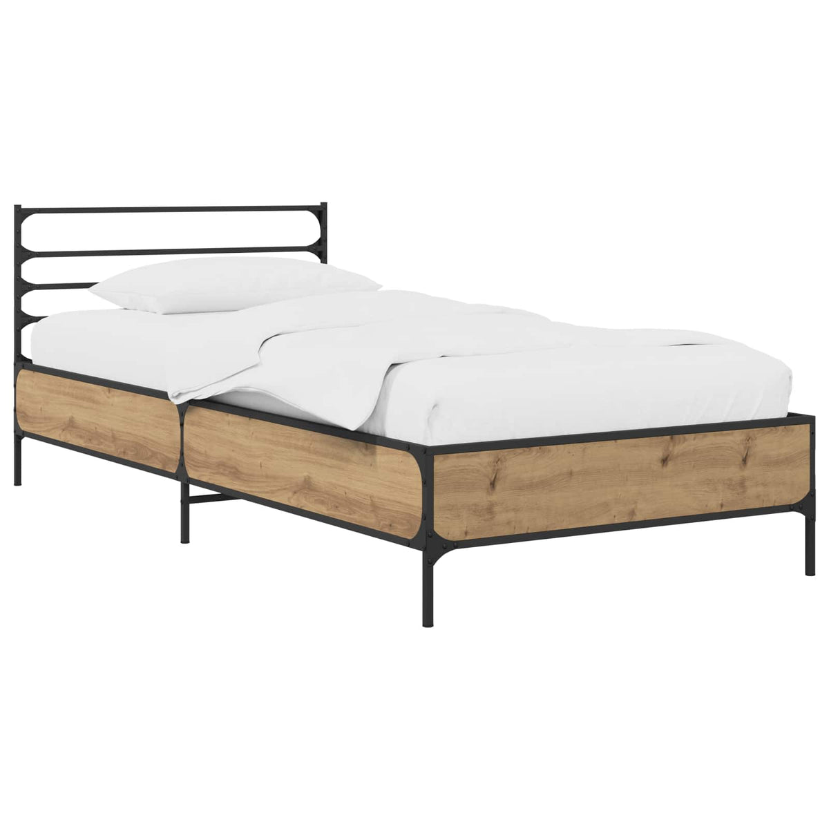 Bettrahmen Artisan-Eiche 80 x 200 cm Holzwerkstoff