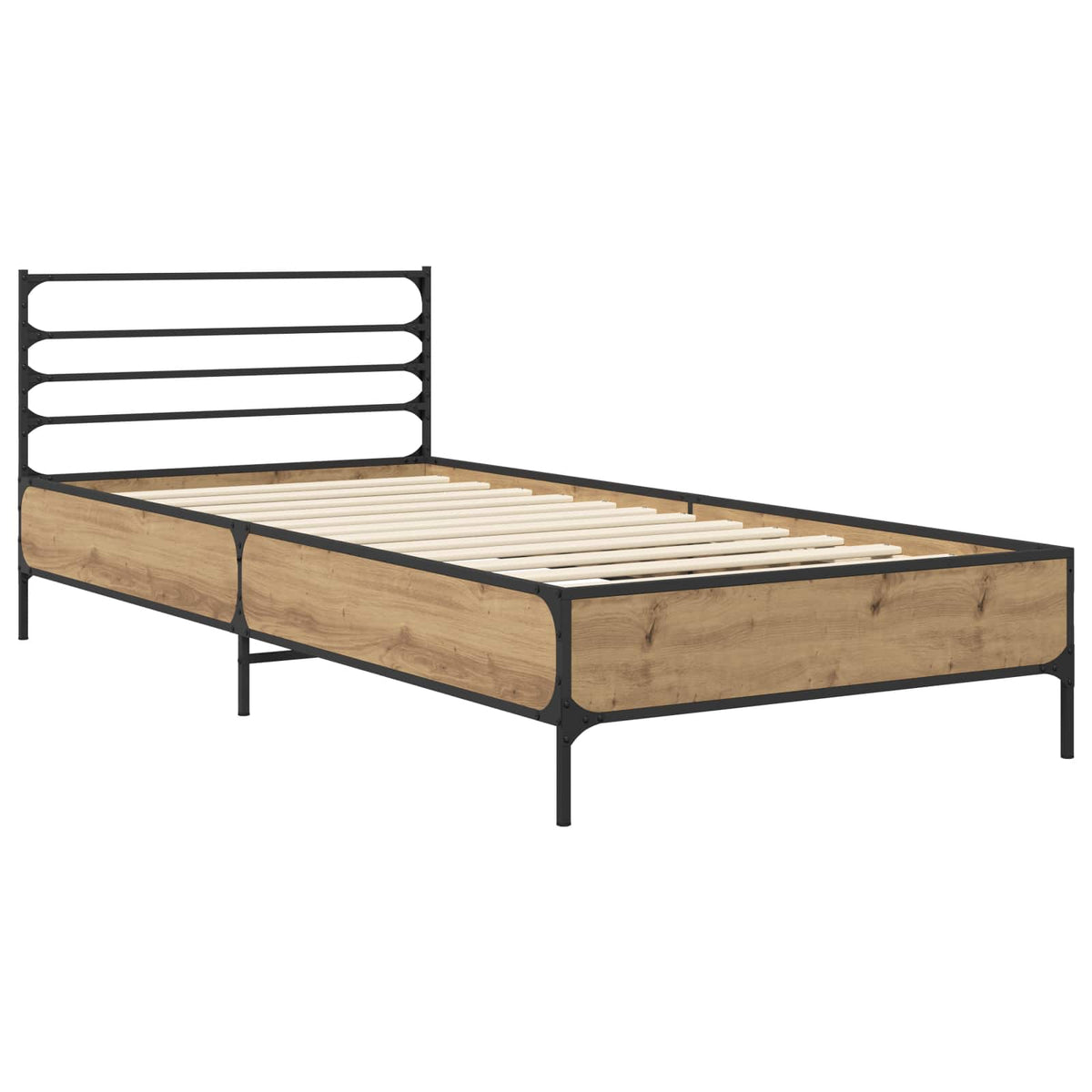 Bettrahmen Artisan-Eiche 80 x 200 cm Holzwerkstoff