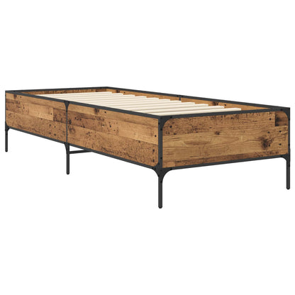 Bettrahmen Altholz 80 x 200 cm Holzwerkstoff