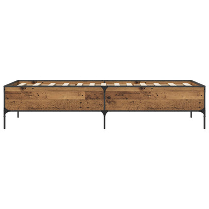 Bettrahmen Altholz 80 x 200 cm Holzwerkstoff