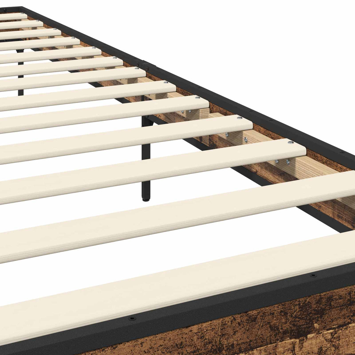 Bettrahmen Altholz 80 x 200 cm Holzwerkstoff