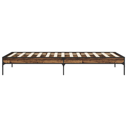 Bettrahmen Altholz 80 x 200 cm Holzwerkstoff