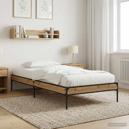 Bettrahmen Artisan-Eiche 80 x 200 cm Holzwerkstoff