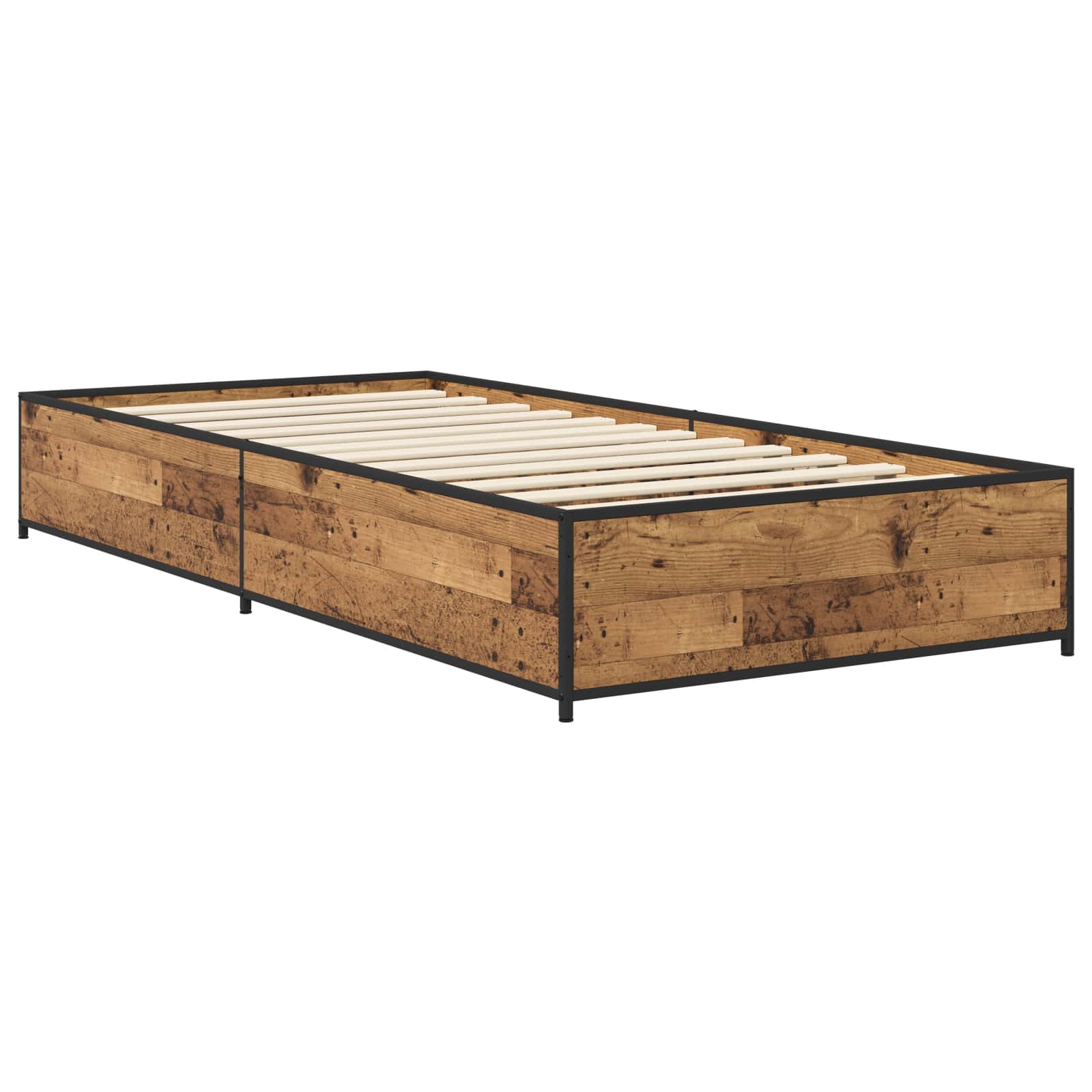 Bettrahmen Altholz 80 x 200 cm Holzwerkstoff