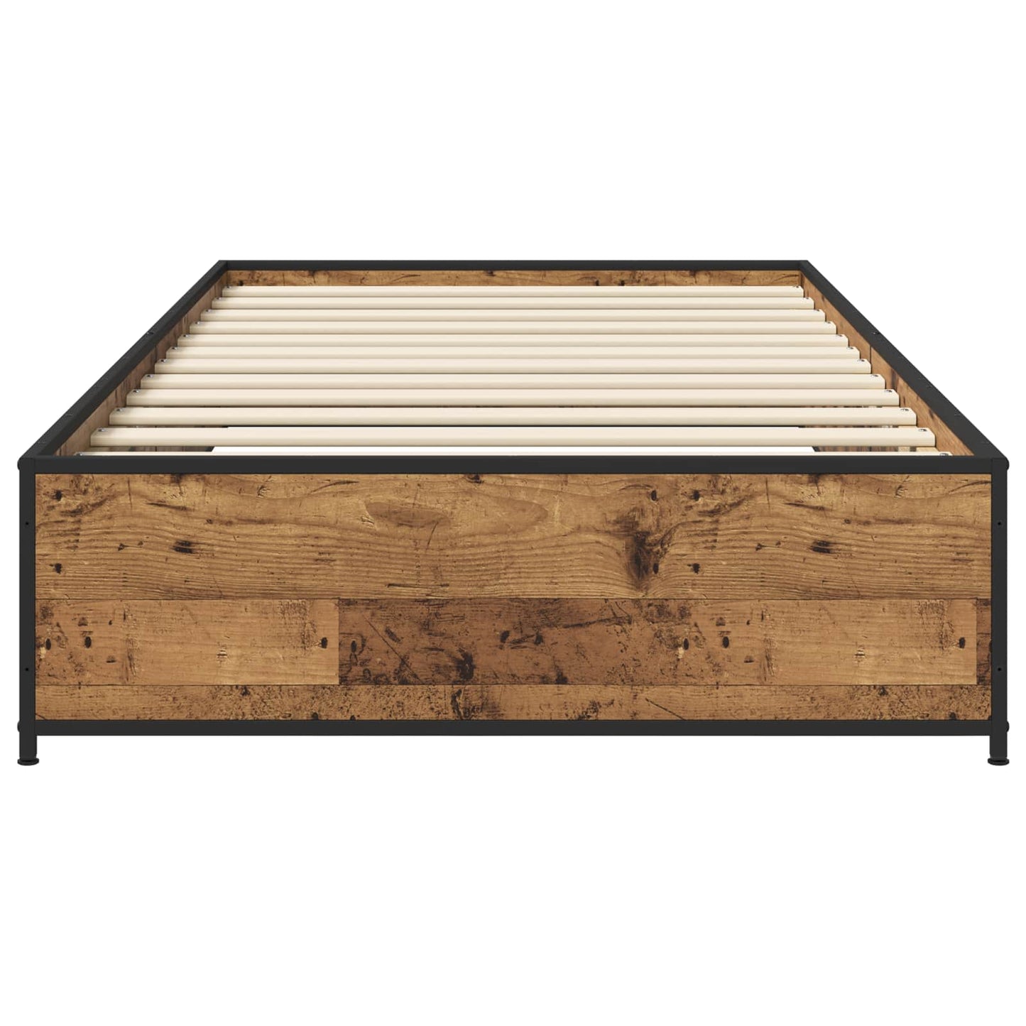 Bettrahmen Altholz 80 x 200 cm Holzwerkstoff