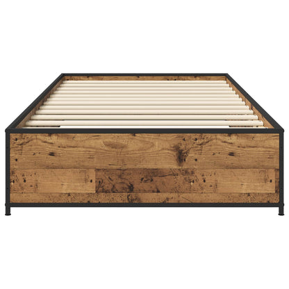 Bettrahmen Altholz 80 x 200 cm Holzwerkstoff
