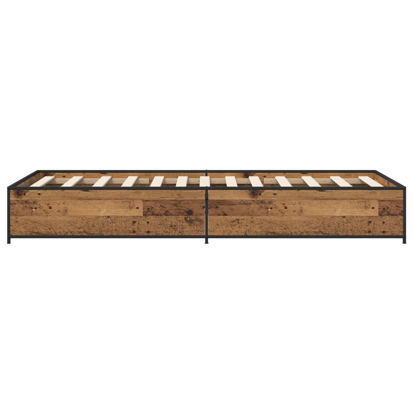 Bettrahmen Altholz 80 x 200 cm Holzwerkstoff