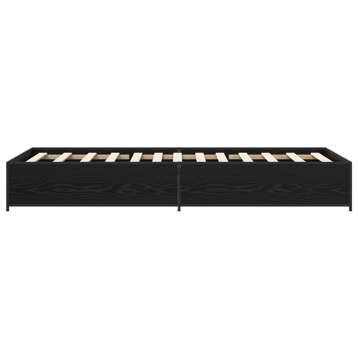 Bettrahmen Schwarze Eiche 80 x 200 cm Holzwerkstoff