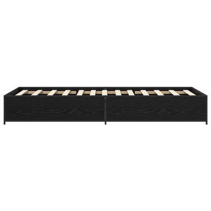 Bettrahmen Schwarze Eiche 80 x 200 cm Holzwerkstoff