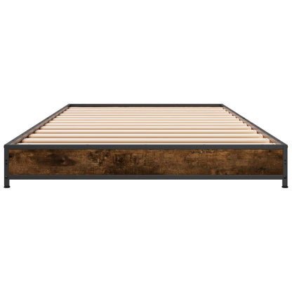 Bettrahmen Geräucherte Eiche 80 x 200 cm Holzwerkstoff