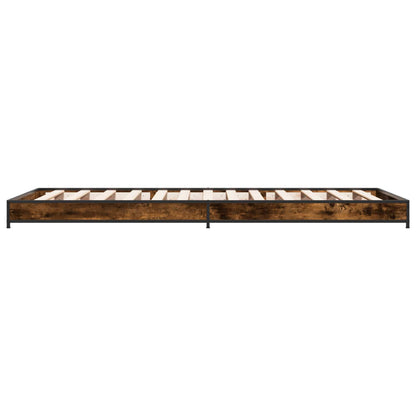 Bettrahmen Geräucherte Eiche 80 x 200 cm Holzwerkstoff