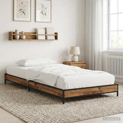Bettrahmen Altholz 80 x 200 cm Holzwerkstoff