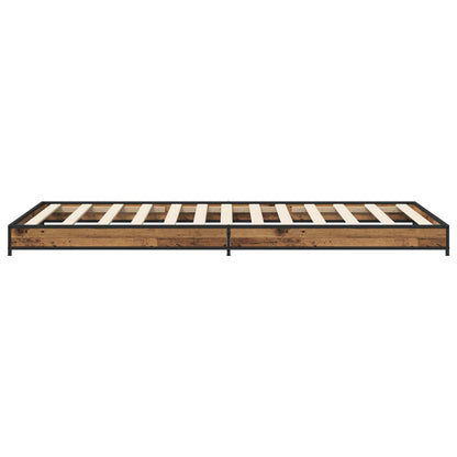 Bettrahmen Altholz 80 x 200 cm Holzwerkstoff