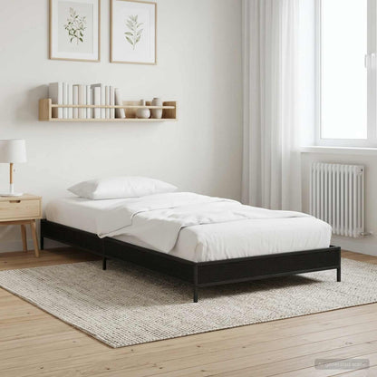 Bettrahmen Schwarze Eiche 80 x 200 cm Holzwerkstoff