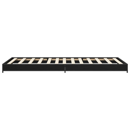 Bettrahmen Schwarze Eiche 80 x 200 cm Holzwerkstoff
