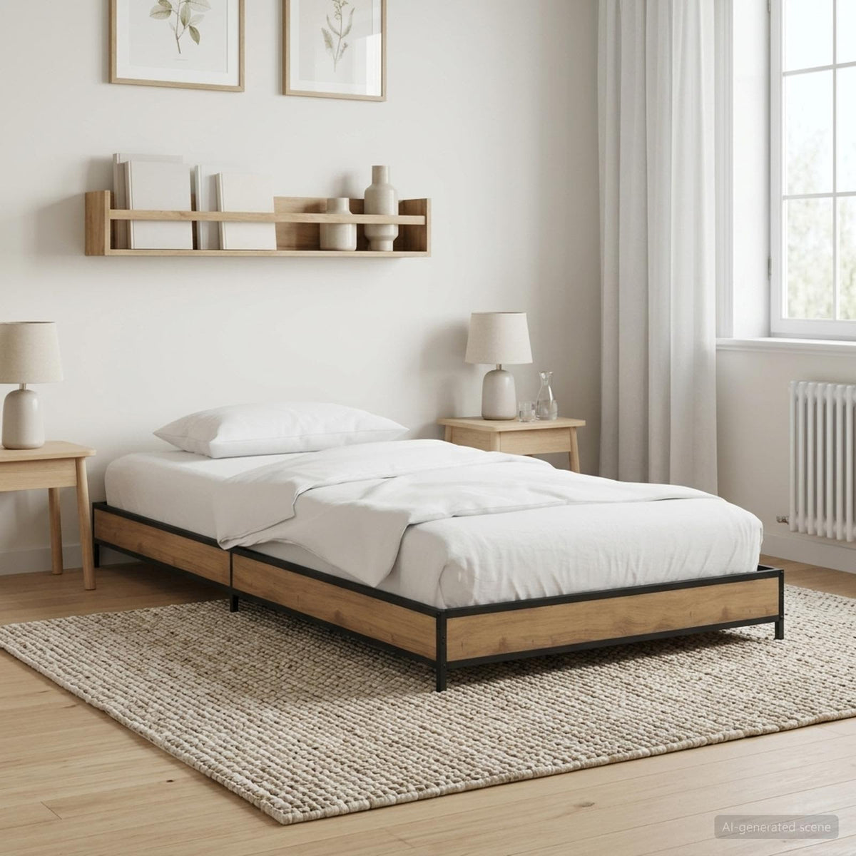 Bettrahmen Artisan-Eiche 80 x 200 cm Holzwerkstoff